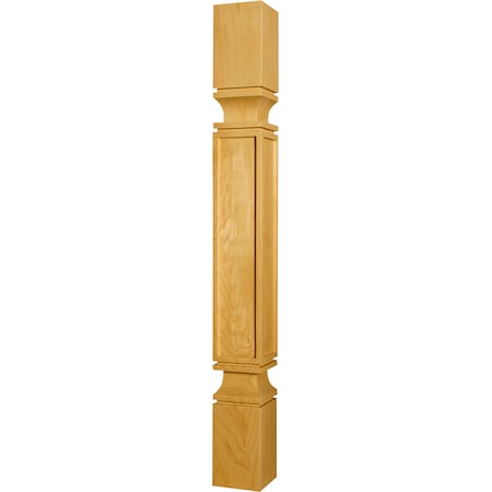 Osborne Wood Products 36 x 3 1/2 Square Mission Island Leg in Hickory 1745H